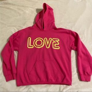 JET John Eshaya P/s “Love” hoodie neon